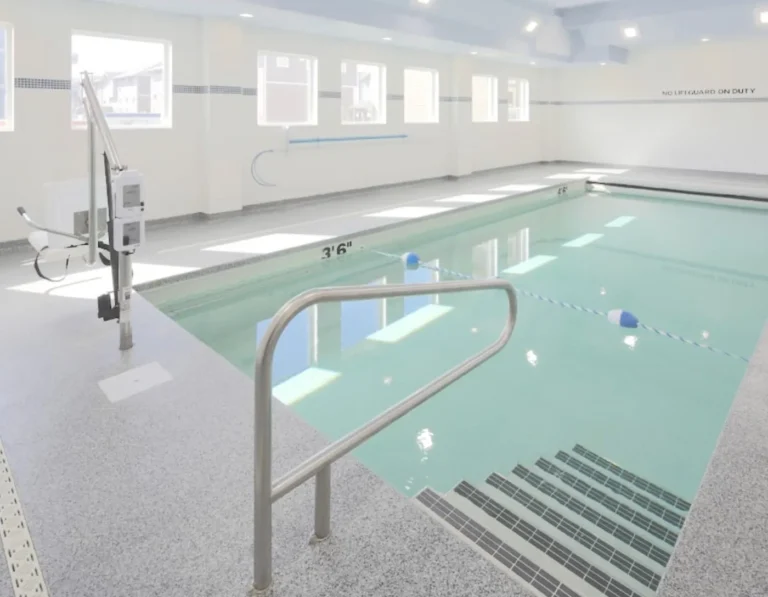 The saltwater pool at Trinity Manor Stonebridge, a Saskatoon retirement home